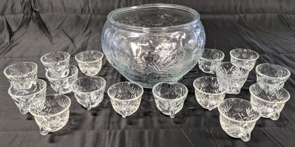 21 Piece Punch Bowl Set