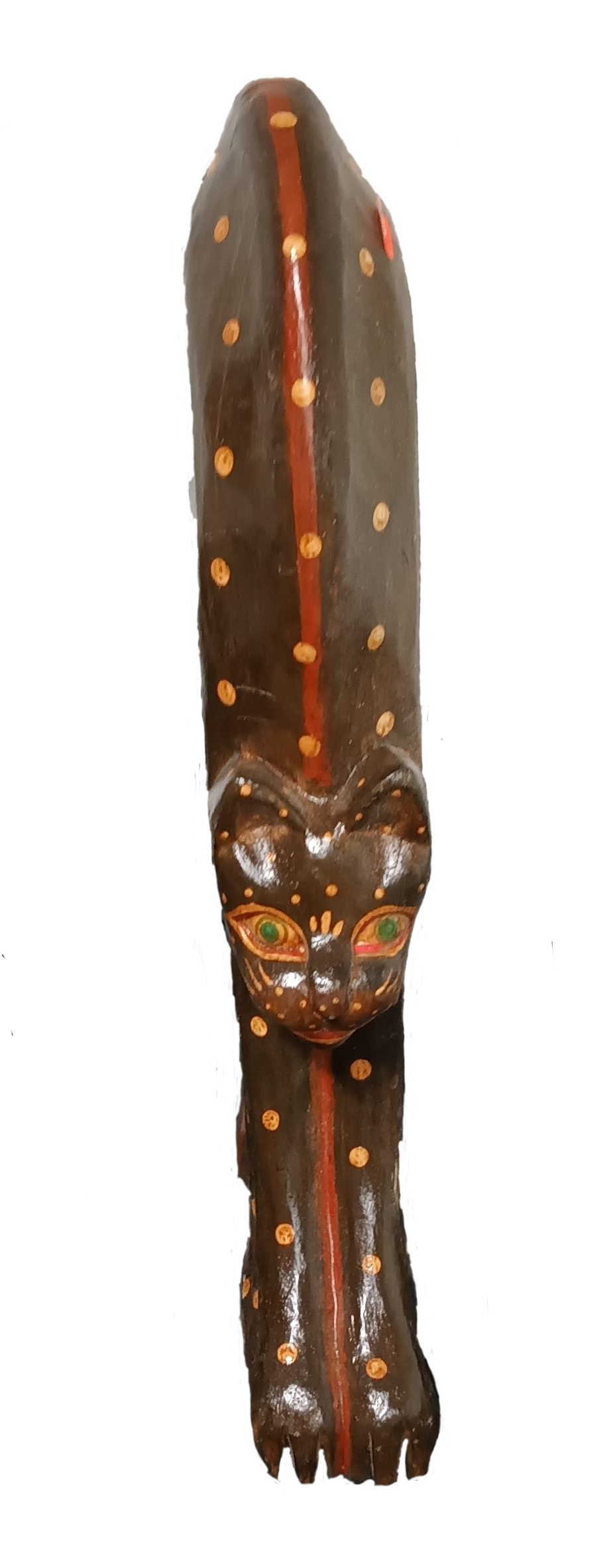 Hunched Cat - Hand Carved Indonesian
